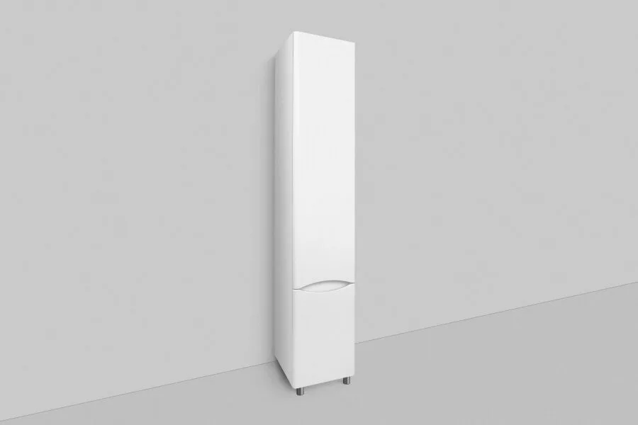 фото Шкаф-колонна AM.PM Like M80CSR0356WG напольный правый 35 см двери белый глянец 