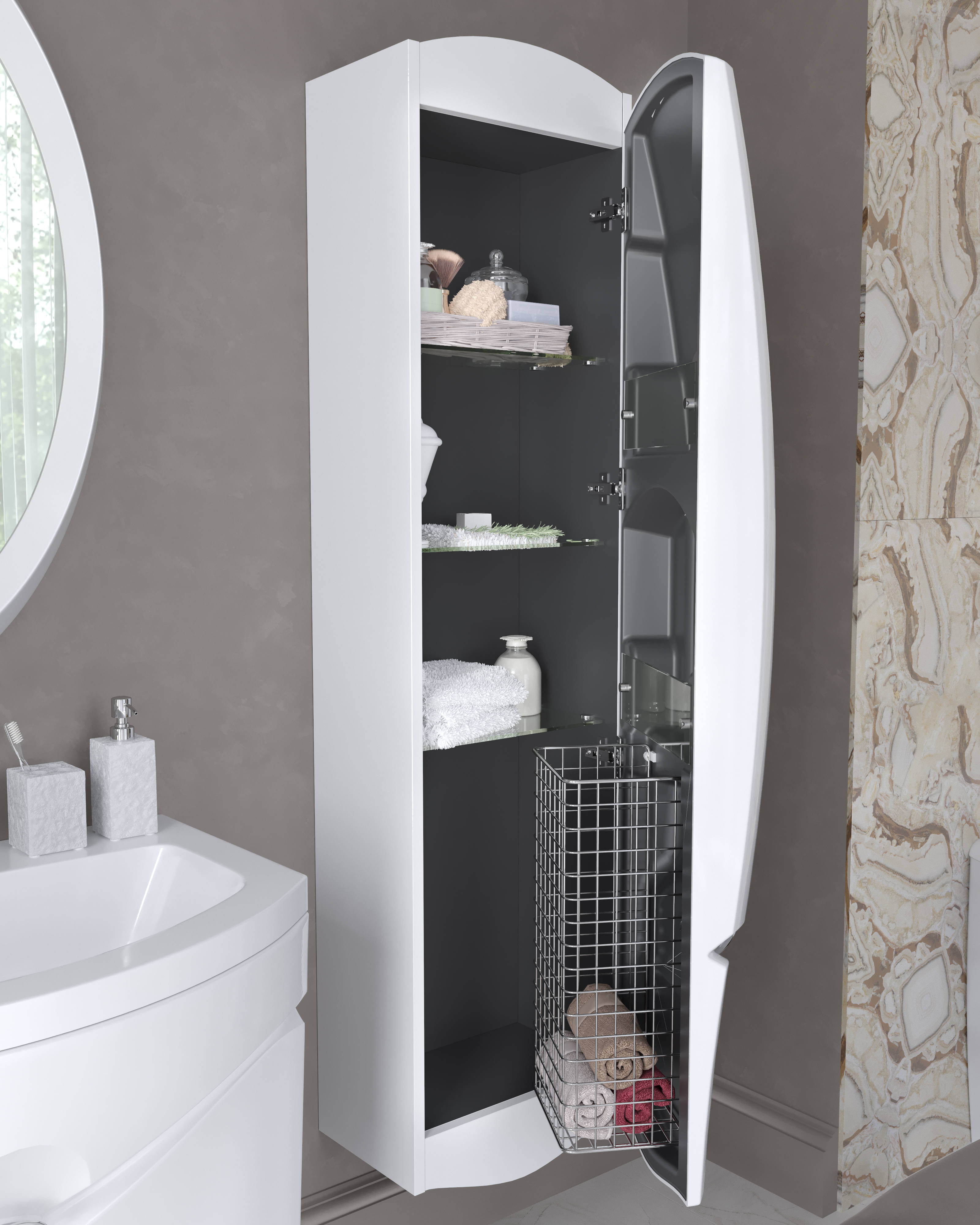 фото Пенал Aima Sunrise/Eclipse/Cloud 40П White L 