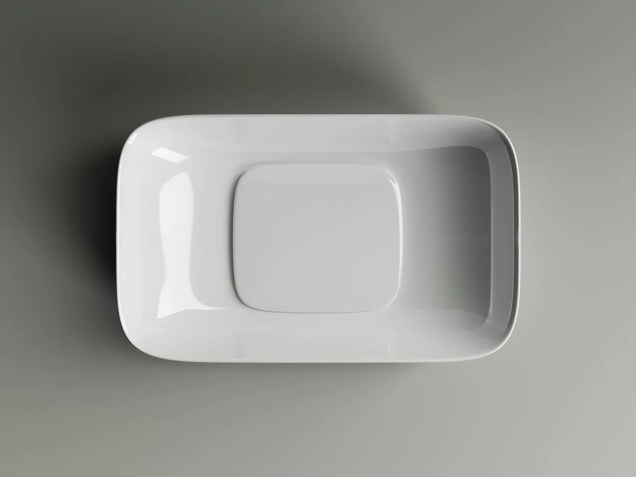 картинка Накладная раковина Ceramicanova Element CN5021 цвет белый 60х37.5 см 