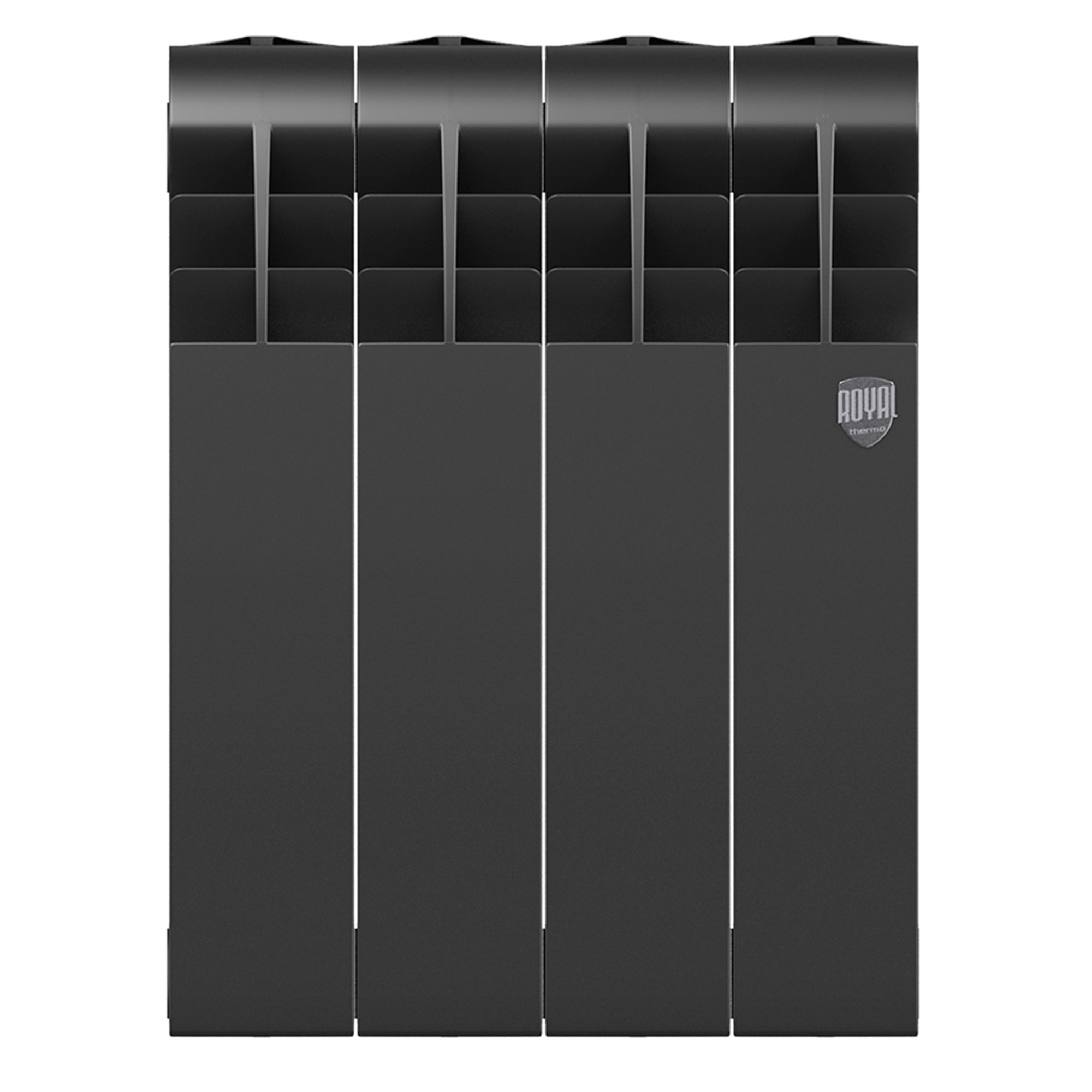 картинка Радиатор биметаллический Royal Thermo BILINER B 350 Чёрный 4 секции 