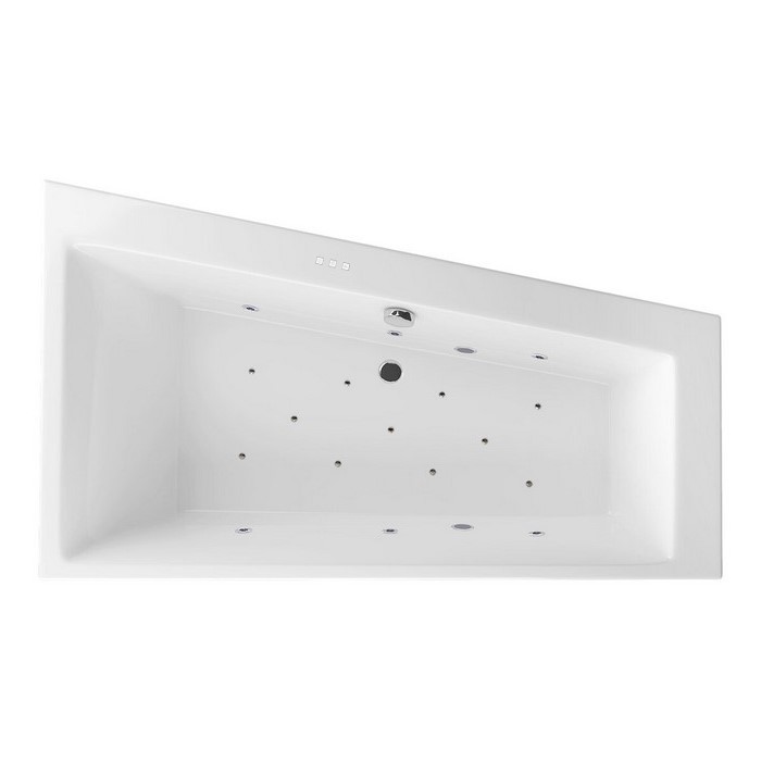 картинка Ванна EXCELLENT Sfera Slim 170x100 правая RELAX хром 
