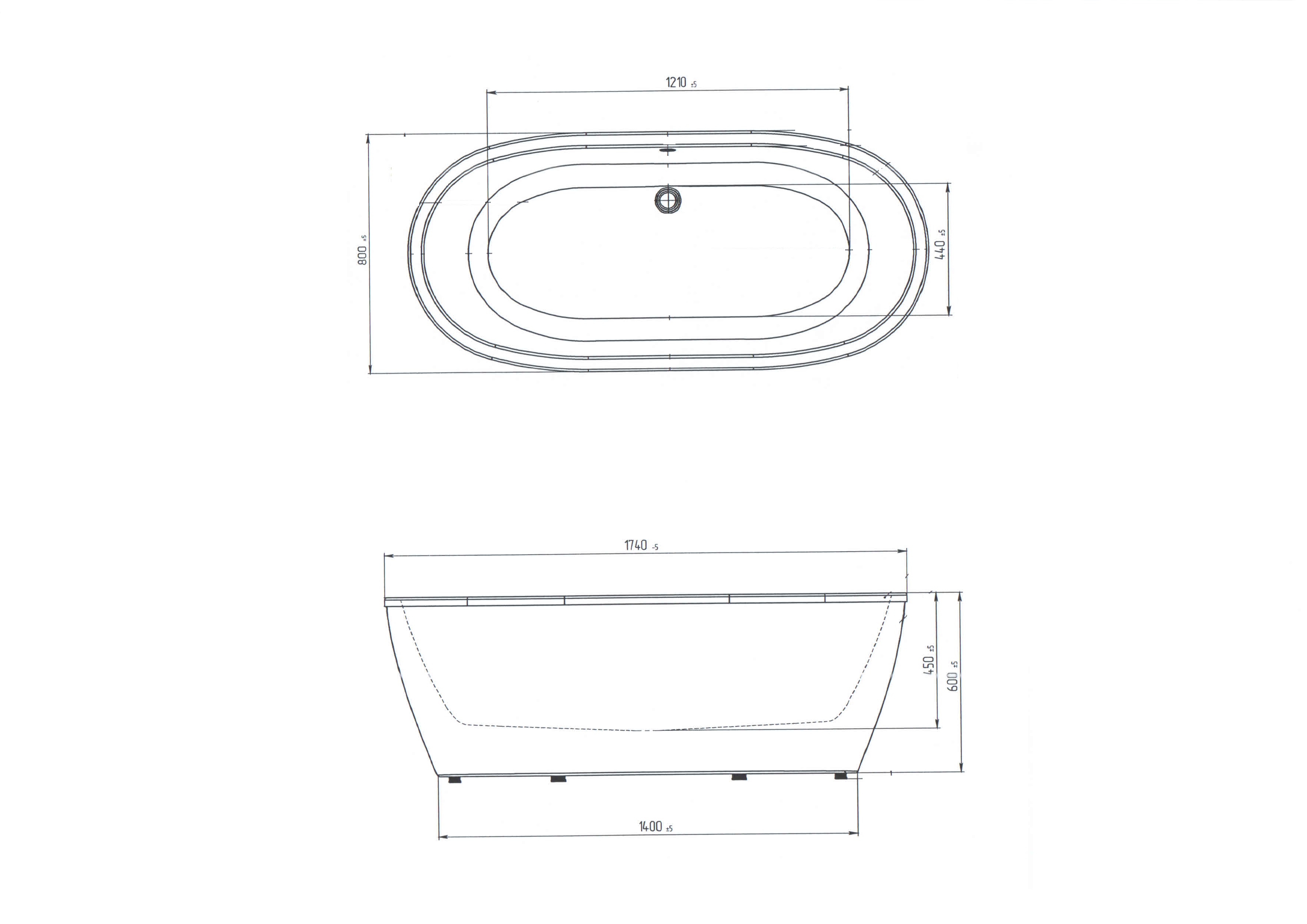 картинка Ванна Aima Design TONDO 174x80 