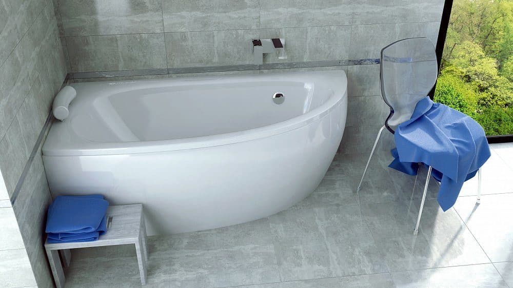 картинка Акриловая ванна Besco Milena 150x70 L с ножками Stel 