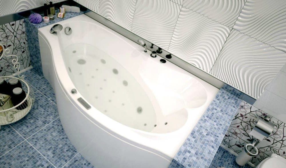 картинка Акриловая ванна Aquanet Palma 170x90 R с каркасом 