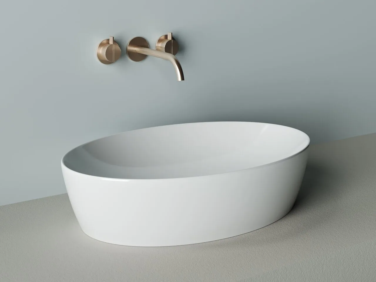 картинка Накладная раковина Ceramicanova Element CN5018 цвет белый 62.5х42 см 