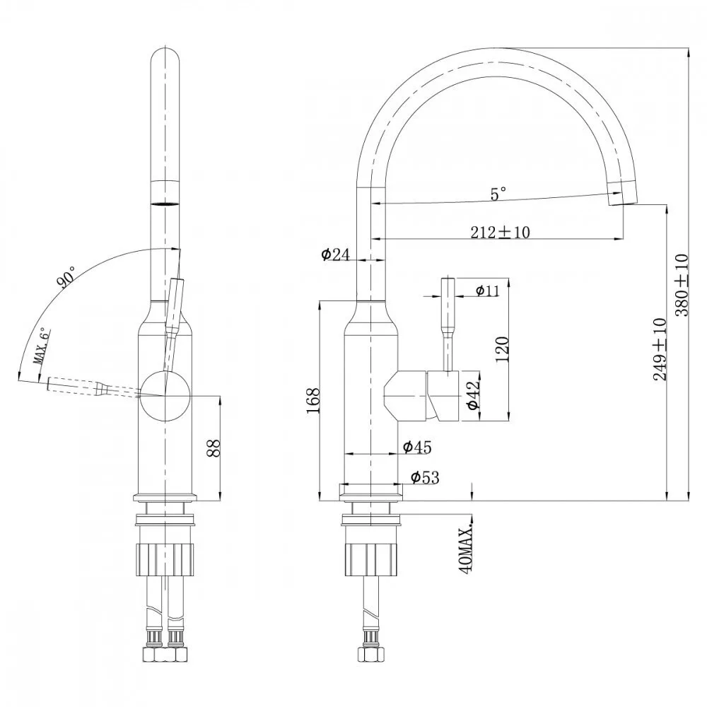 картинка Смеситель для кухонной мойки Lemark Expert LM5079S 