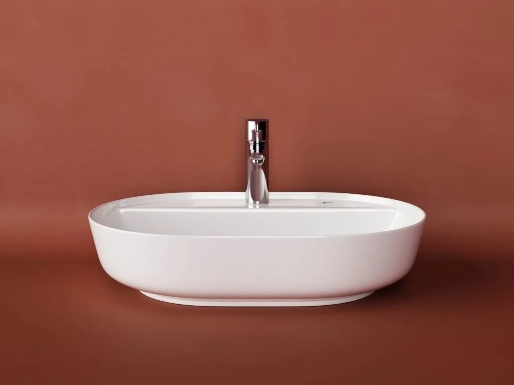 картинка Накладная раковина Ceramicanova Modo CN2004 цвет белый 61х45 см 