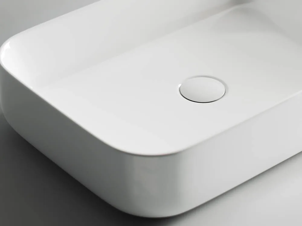 картинка Накладная раковина Ceramicanova Element CN5004 цвет белый 60х42 см 
