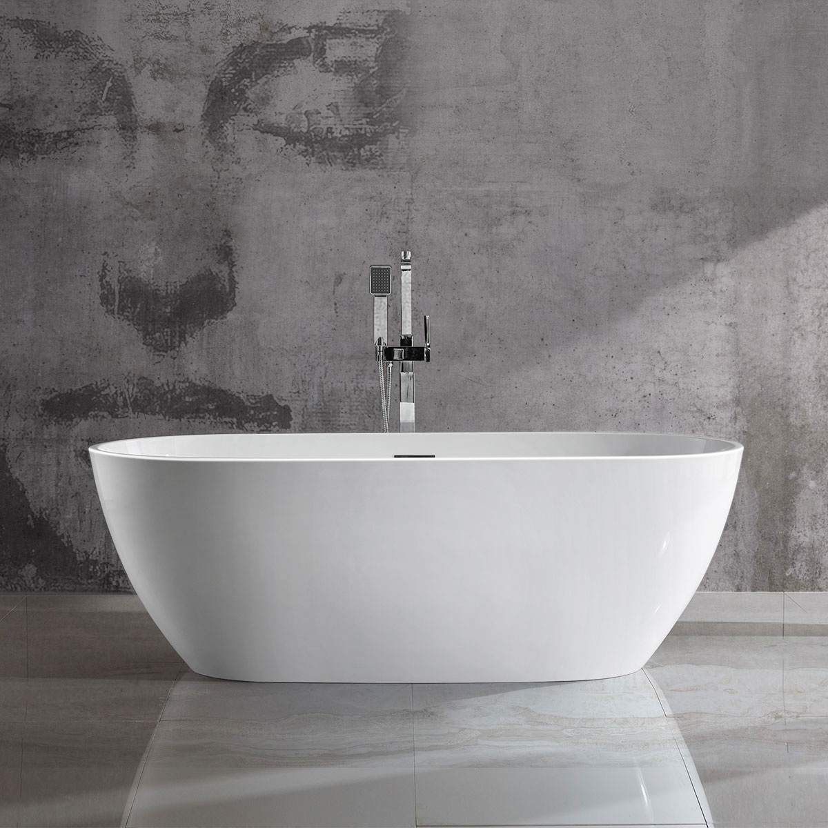 картинка Акриловая ванна Vincea VBT-408-1800, 180х81.5х58, цвет белый, слив-перелив в комплекте, белый 