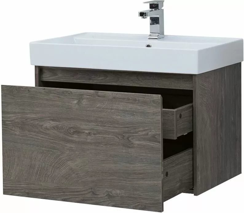 фото Тумба с раковиной Aquanet Nova Lite 75 дуб рошелье (1 ящик) арт. 00245242 