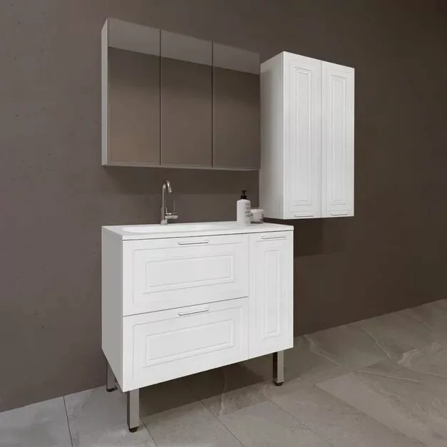 фото Подвесной шкаф Style Line Альба 60 Люкс белый ЛС-000010051 