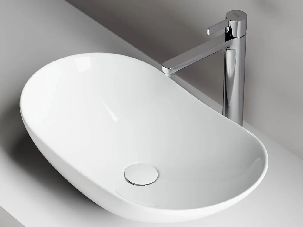 картинка Накладная раковина Ceramicanova Element CN6015 цвет белый 62х36 см 
