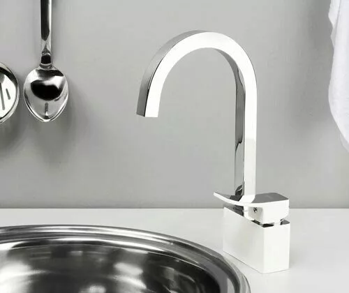 картинка Смеситель для кухни WasserKRAFT Aller 1067WHITE 