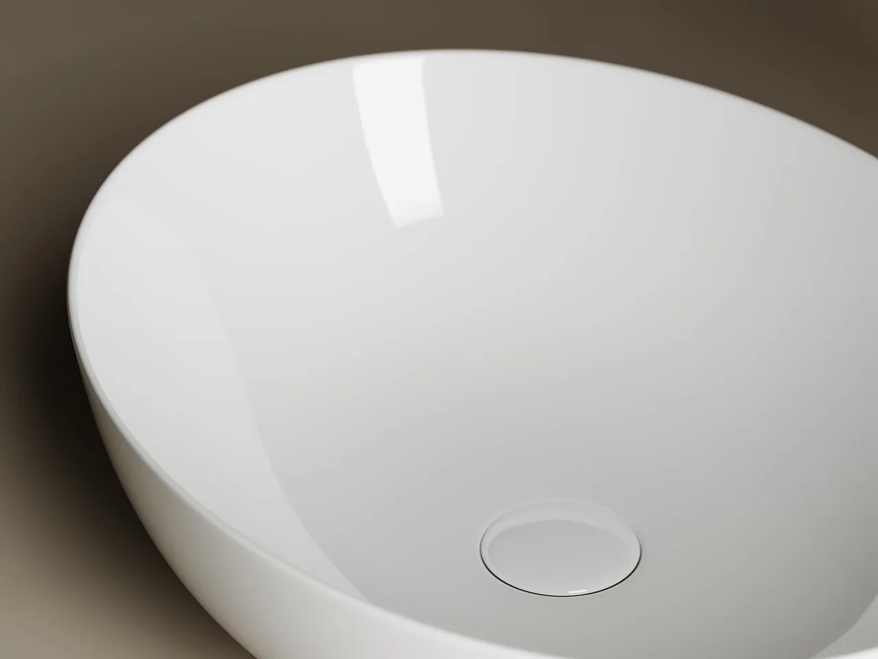 картинка Накладная раковина Ceramicanova Element CN6017 цвет белый 52х39.5 см 