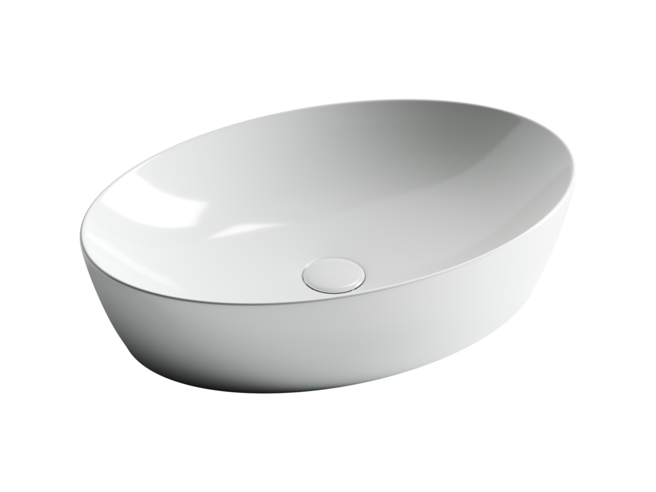 картинка Накладная раковина Ceramicanova Element CN5018 цвет белый 62.5х42 см 