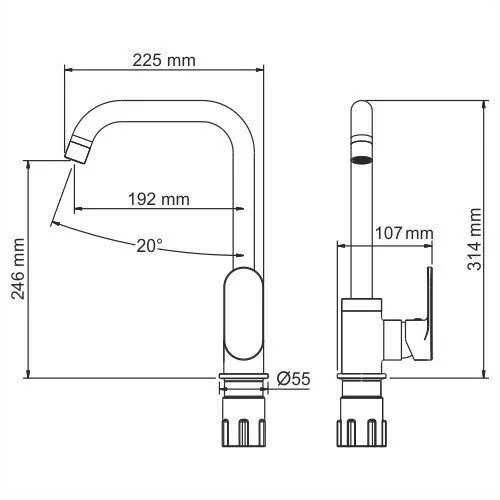 картинка Смеситель для кухни WasserKRAFT Mindel 8507 