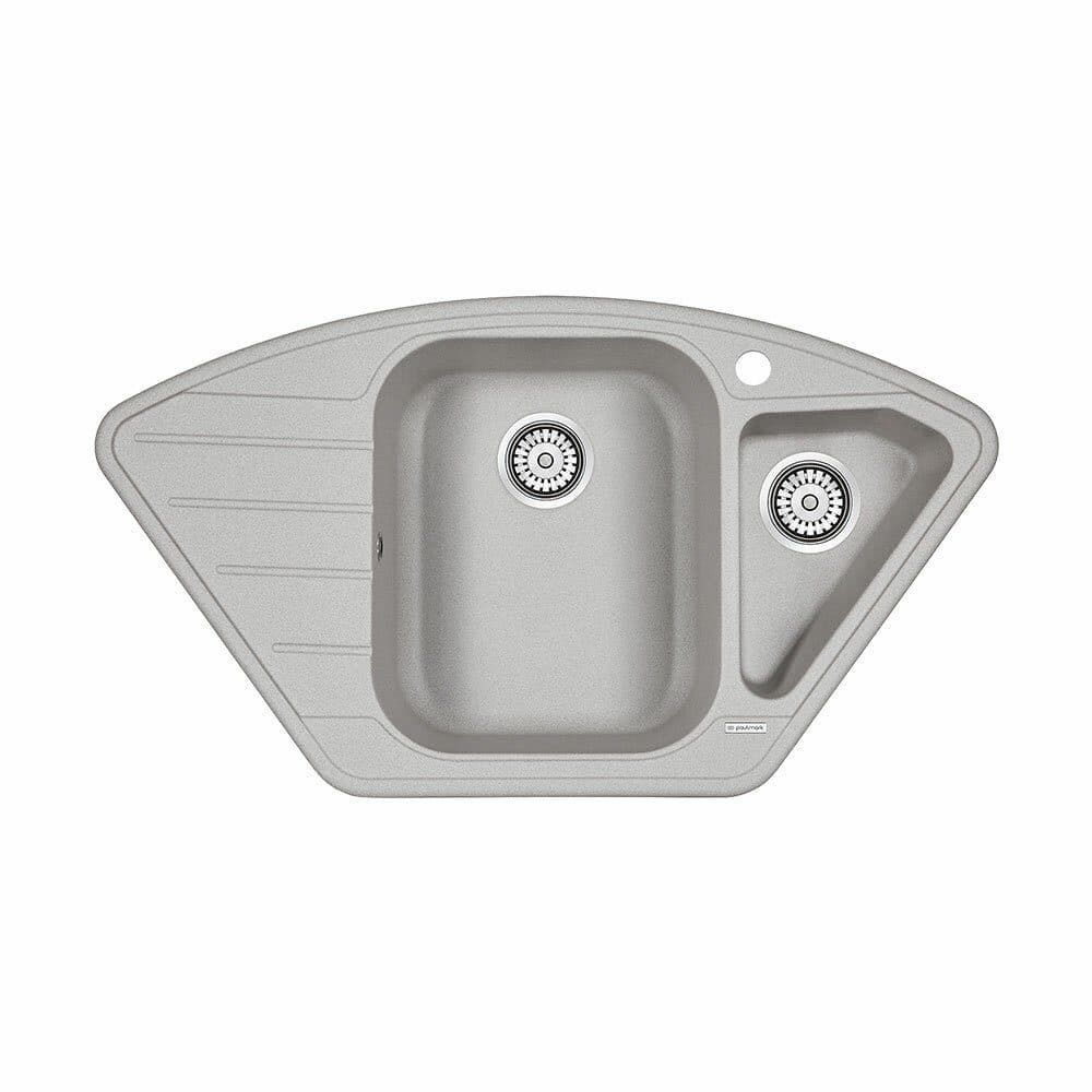 картинка Мойка кварцевая Paulmark WIESE, PM529050-GR, серый, 890х490 