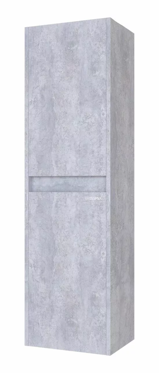 фото Пенал подвесной Grossman Эдванс-35 см универсальный цемент светлый 