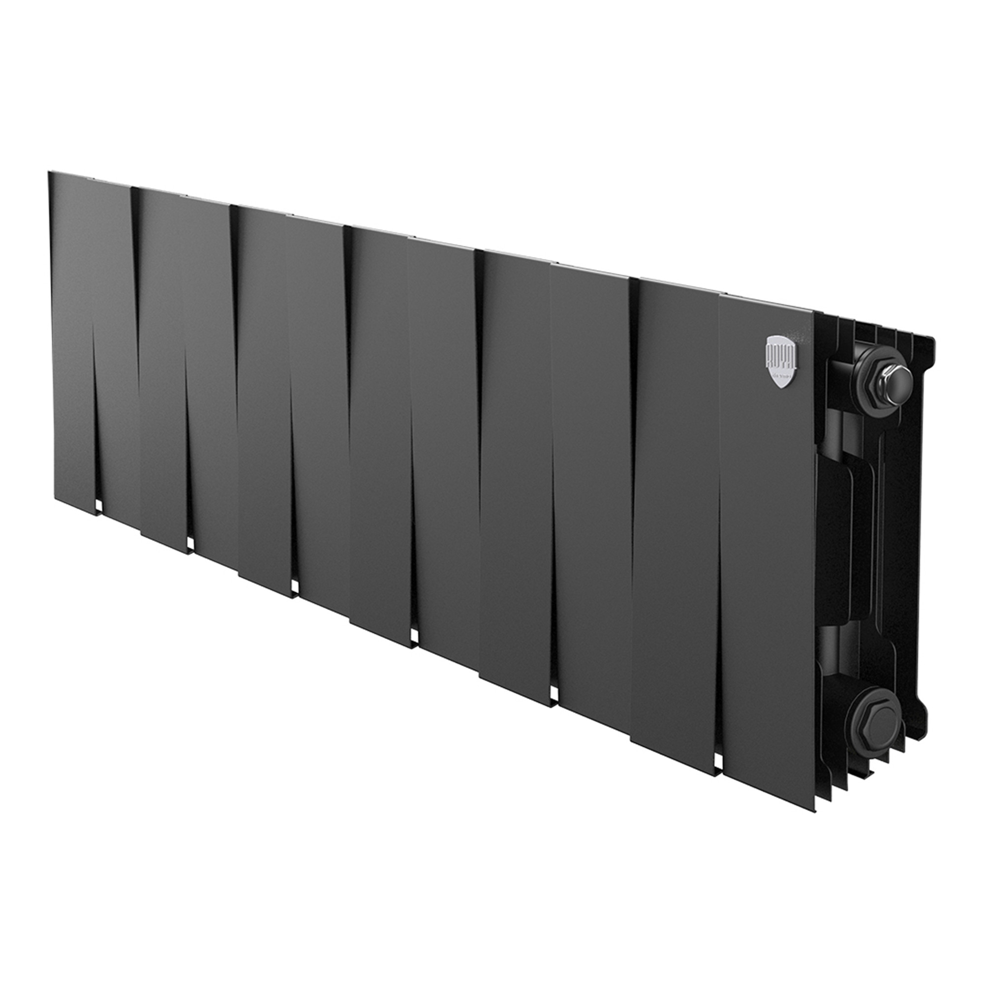 картинка Радиатор биметаллический Royal Thermo PianoForte 200 Чёрный 12 секции 