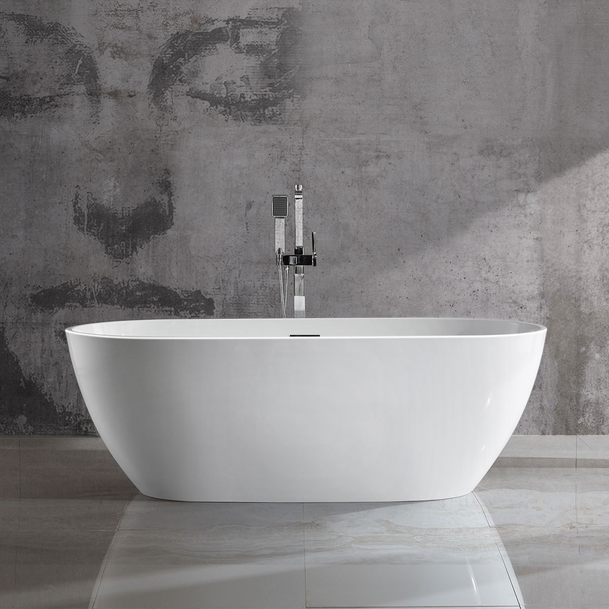 картинка Акриловая ванна Vincea VBT-408-1700, 170х81.5х58, цвет белый, слив-перелив в комплекте, белый 