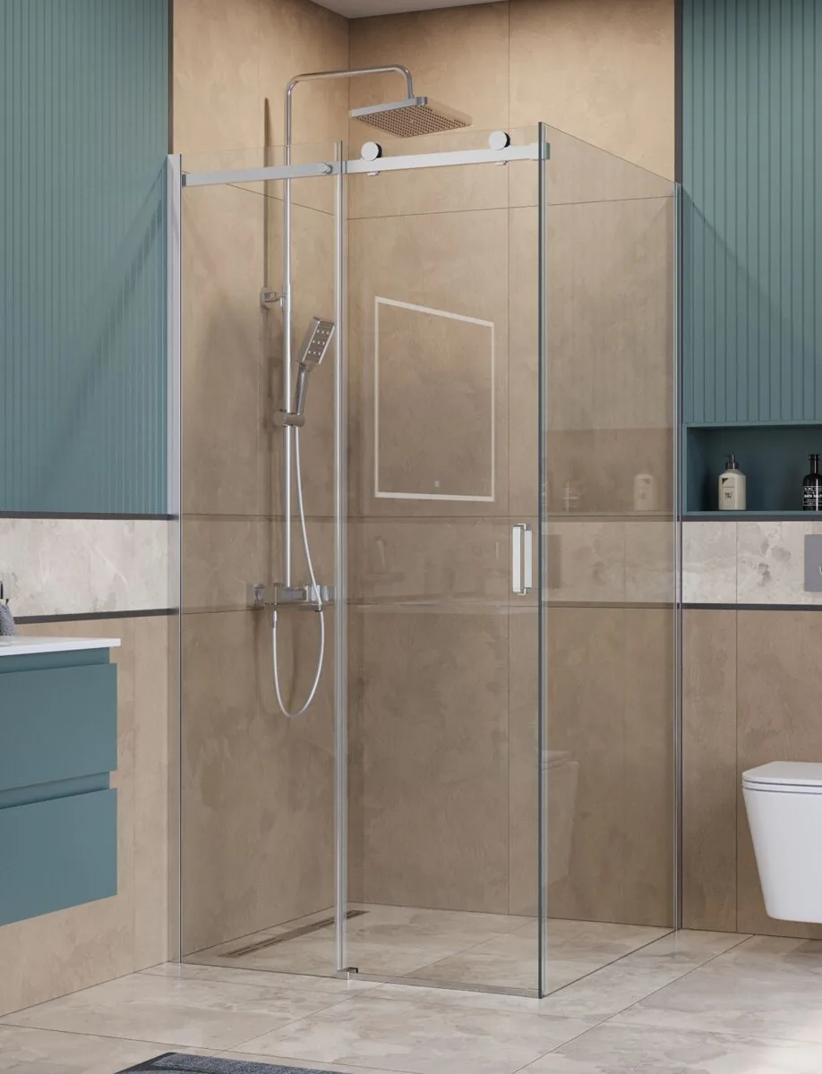 фото Душевой уголок BelBagno SOFT_CLOSE-2-A-1-100-C-Cr 