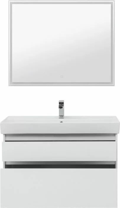 фото Мебель для ванной Aquanet Nova Lite 100 белый (2 ящика) арт.00243230 