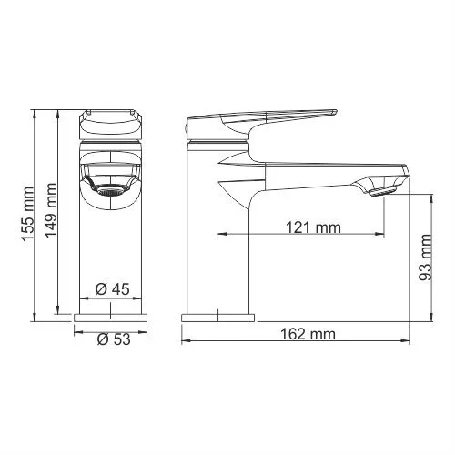 картинка Смеситель для умывальника WasserKRAFT Wiese 8403 