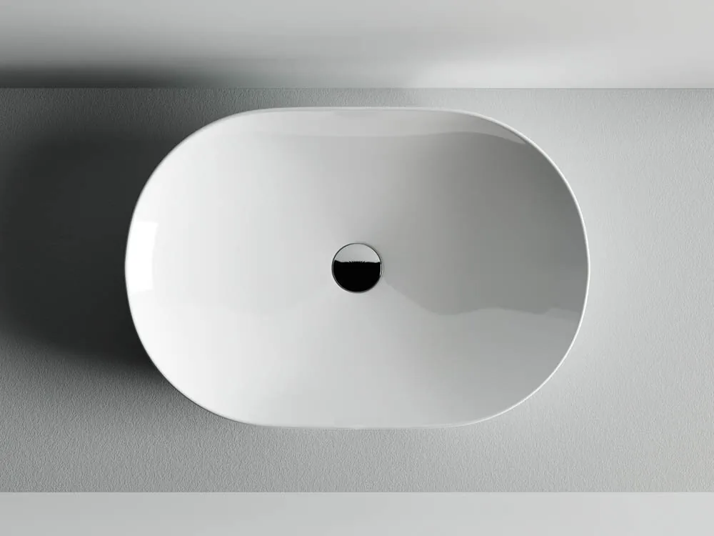 картинка Накладная раковина Ceramicanova Element CN5009 цвет белый 60х41.5 см 