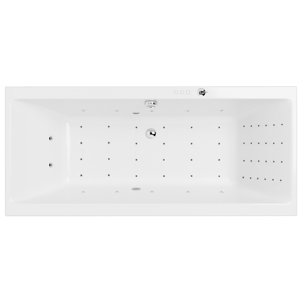 картинка Ванна EXCELLENT Pryzmat 200x90 NANO хром 