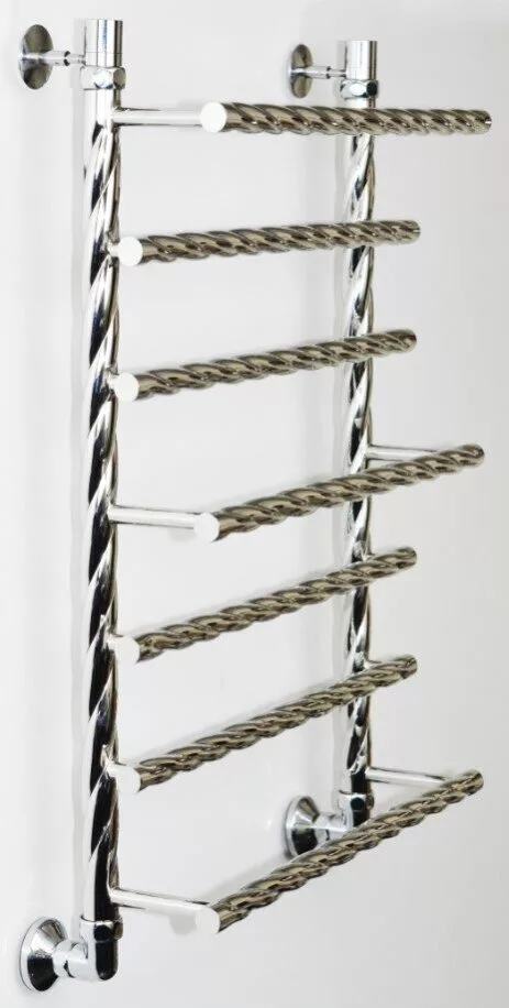 картинка Полотенцесушитель Двин Q braid 80/60 1"-3/4"-1/2" Универсальный К1, Полированный (4627146181378) 