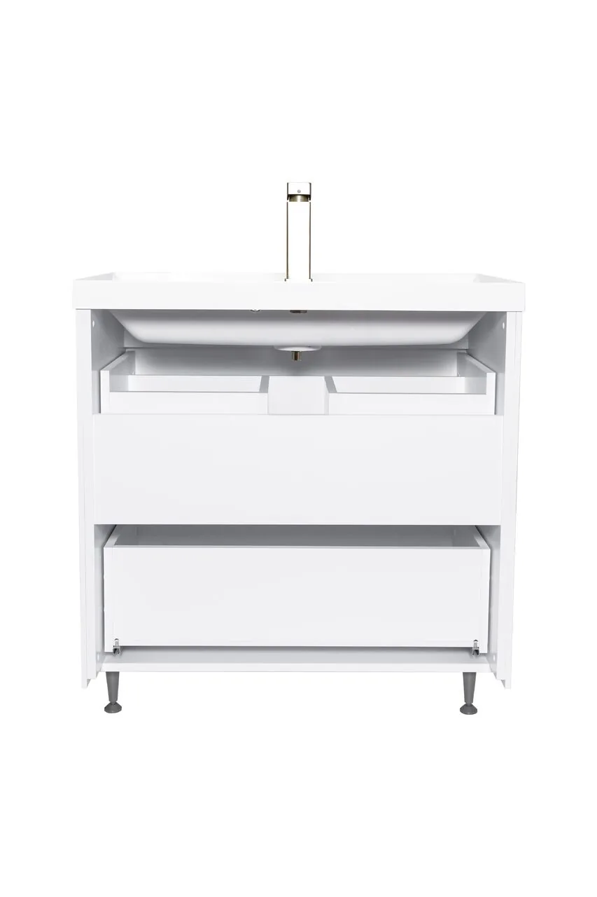 фото Тумба напольная Northeis Инуит SD-00002020 80 2 ящика. белая Азур 80 