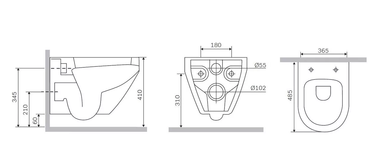 картинка Подвесной унитаз Am.Pm Spirit V2.0 C701700SC FlashClean с сиденьем микролифт 