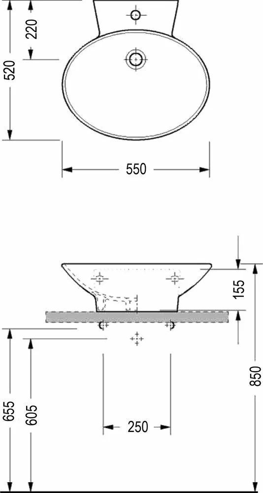 картинка Раковина Serel CH01 