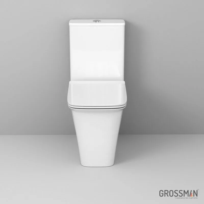 картинка Унитаз-компакт Grossman Galaxy GR-4468S безободковый с тонкой крышкой 