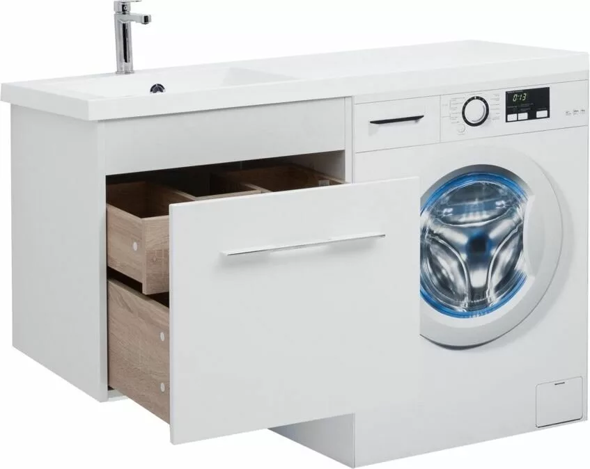 фото Тумба с раковиной Aquanet Августа 120 L белый арт. 00239781 