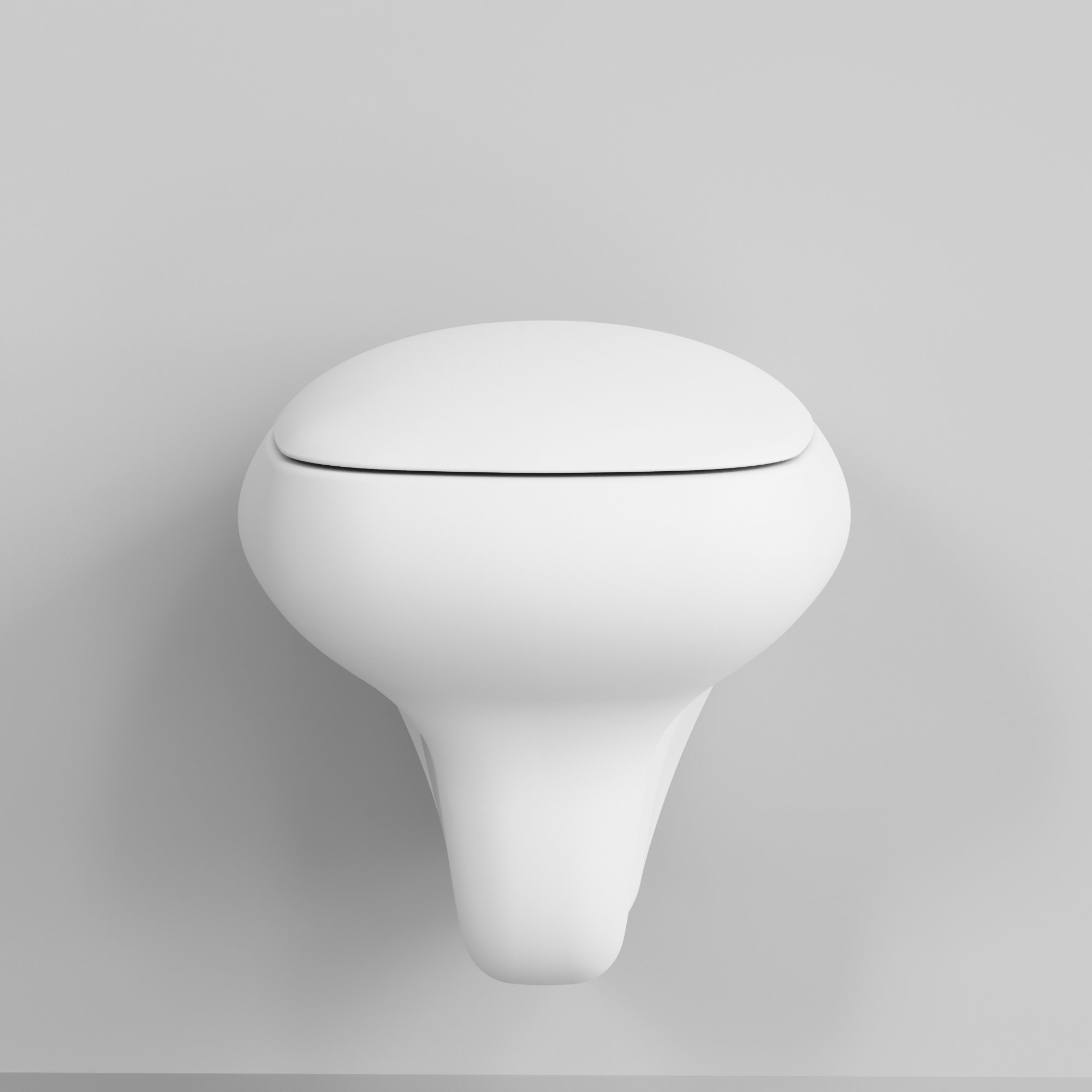 картинка Унитаз подвесной Ambassador Diamond 123T20101R матовый белый с толстой крышкой 