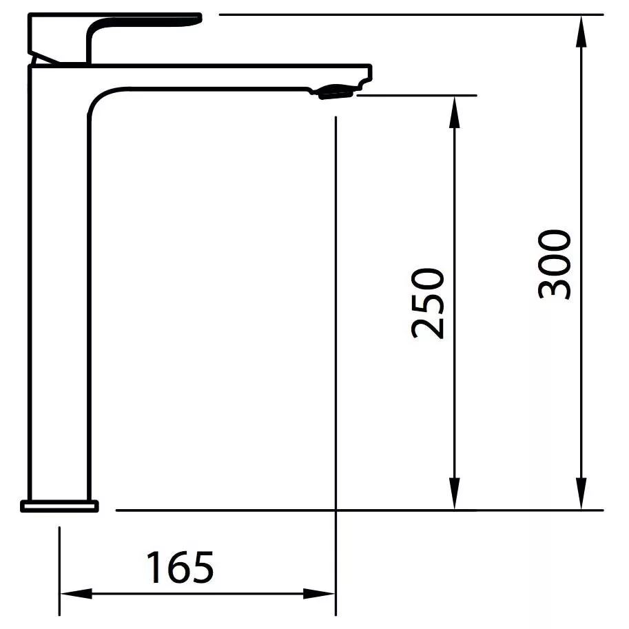 картинка Смеситель Clever Saona Slim 60118 для раковины 