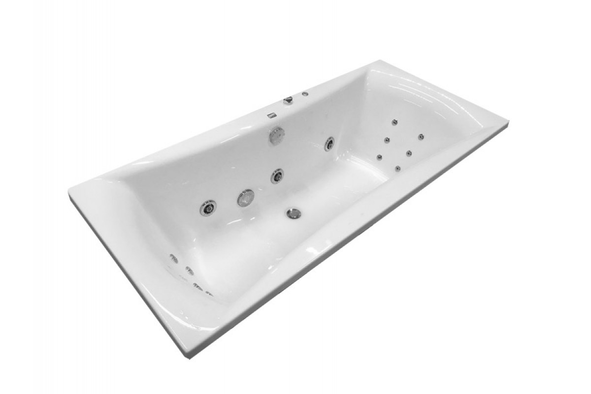 картинка Акриловая ванна Relisan Xenia 180x80 с каркасом и слив-переливом 