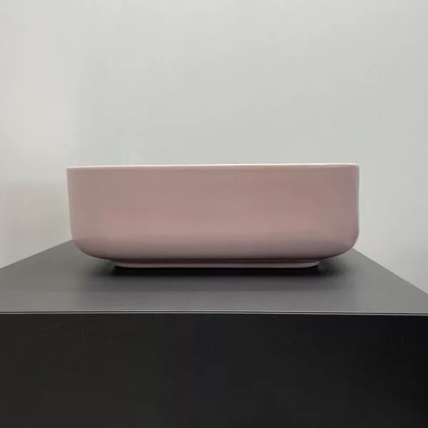 картинка Накладная раковина Comforty T-Y9378MP розовая матовая 