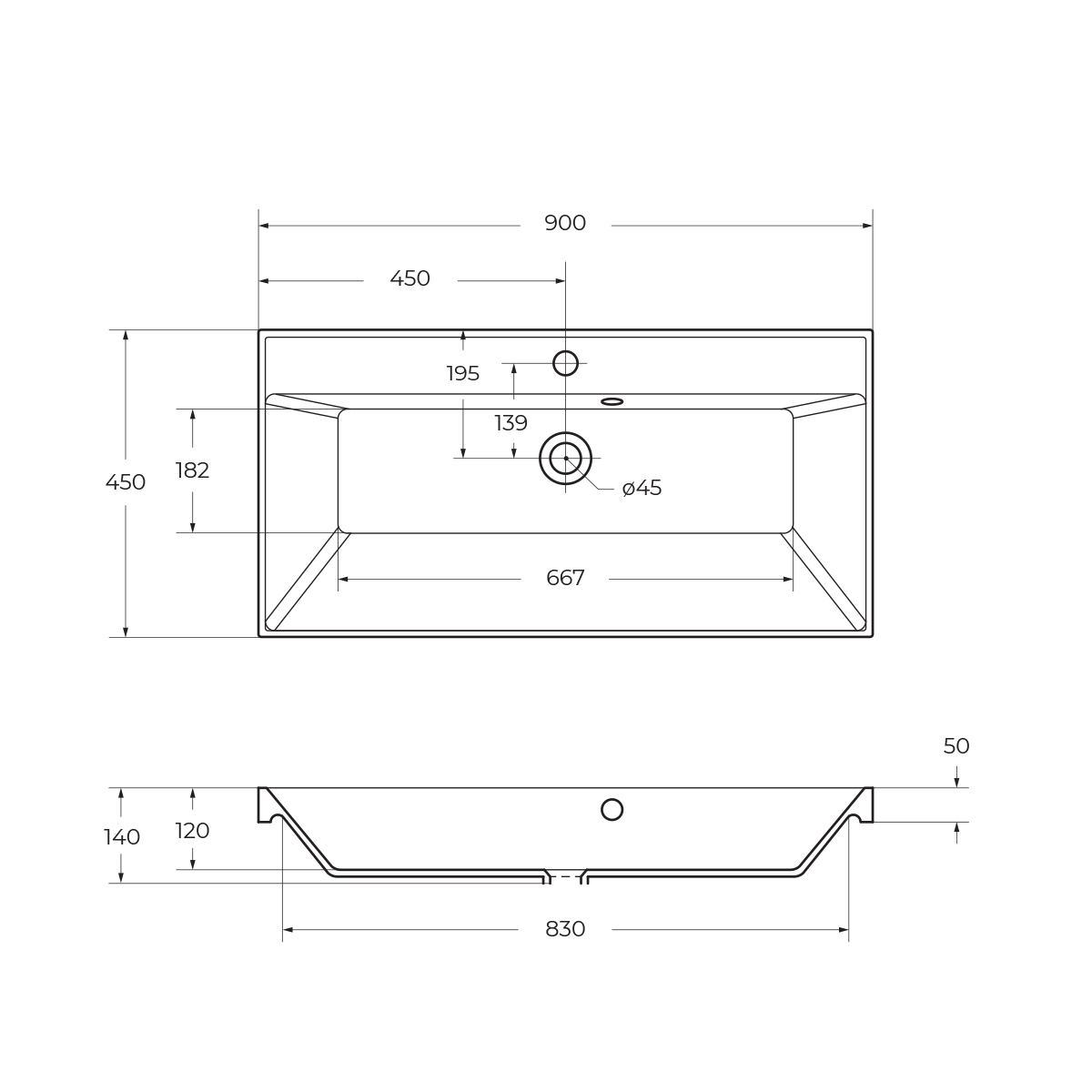 картинка Раковина из искусственного камня BelBagno BB900/450-LV-ART-AST-NERO  в ванную комнату