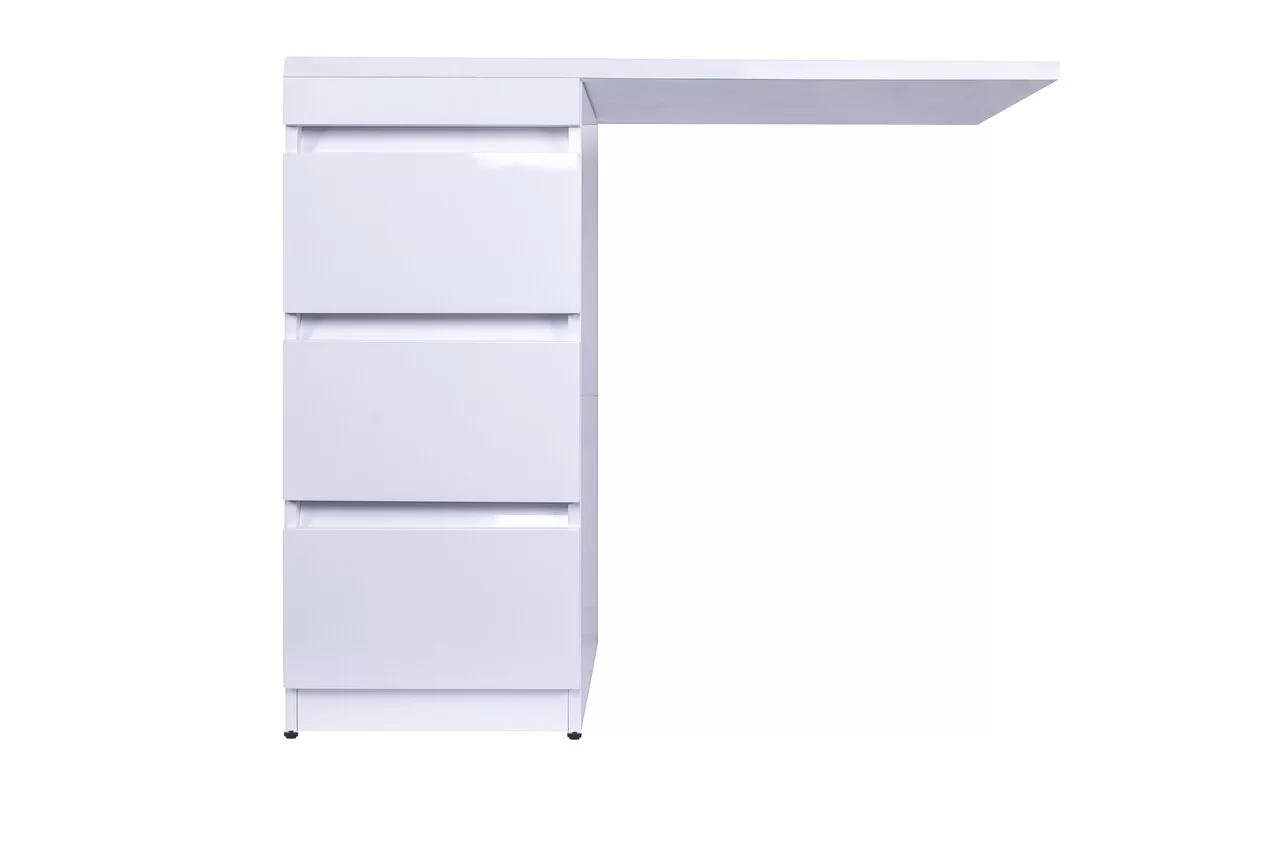 фото Тумба напольная Style Line Даллас 100 3 ящика Люкс белая PLUS 