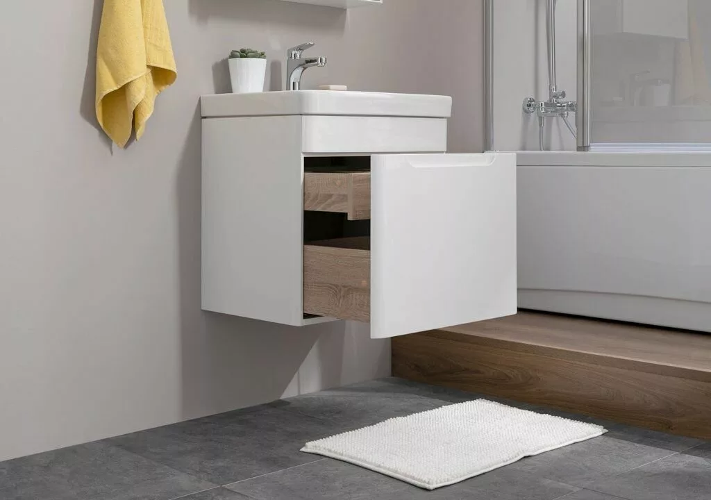 фото Тумба с раковиной Aquanet София 80 белый арт. 00212587 