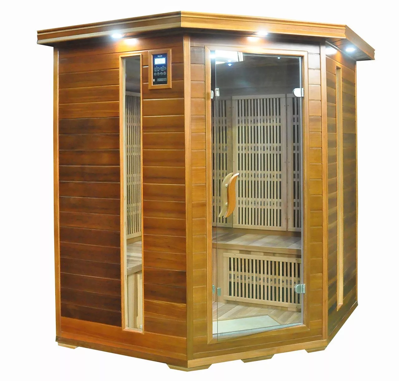 картинка Инфракрасная сауна SaunaMagic Cedar CST Corner Medium (150х150) 