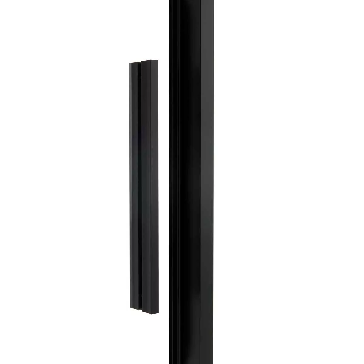 фото Душевая дверь Vincea Slim Soft VDS-1SS130CLB, профиль черный, стекло прозрачное 
