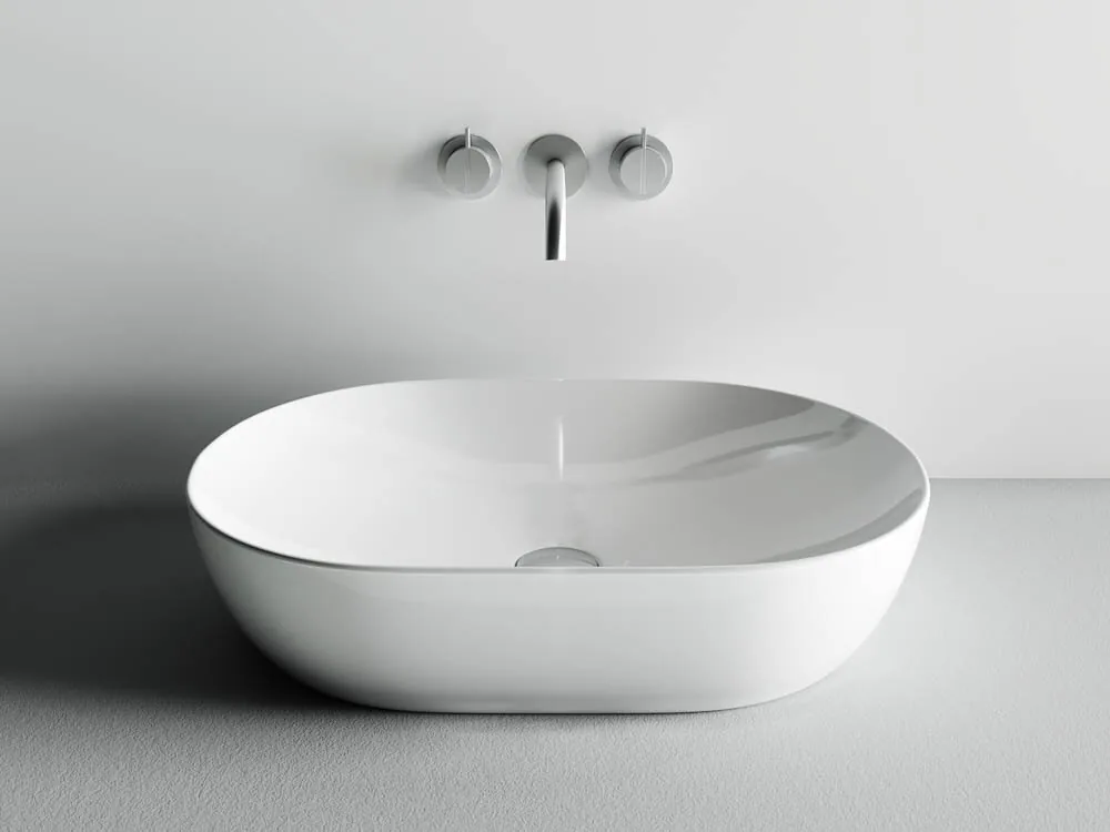 картинка Накладная раковина Ceramicanova Element CN5009 цвет белый 60х41.5 см 