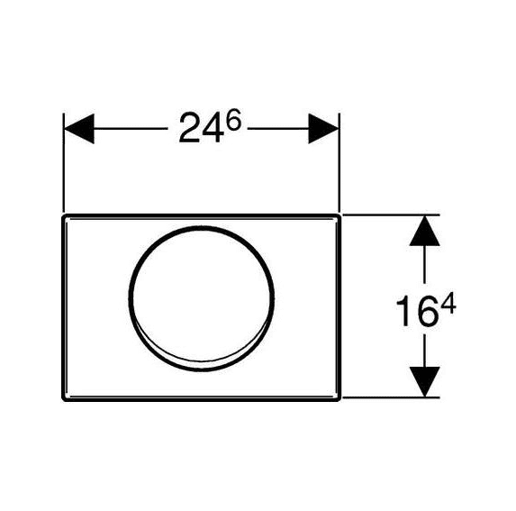 картинка Кнопка смыва Geberit Delta 15 115.101.00.1 антивандальная 