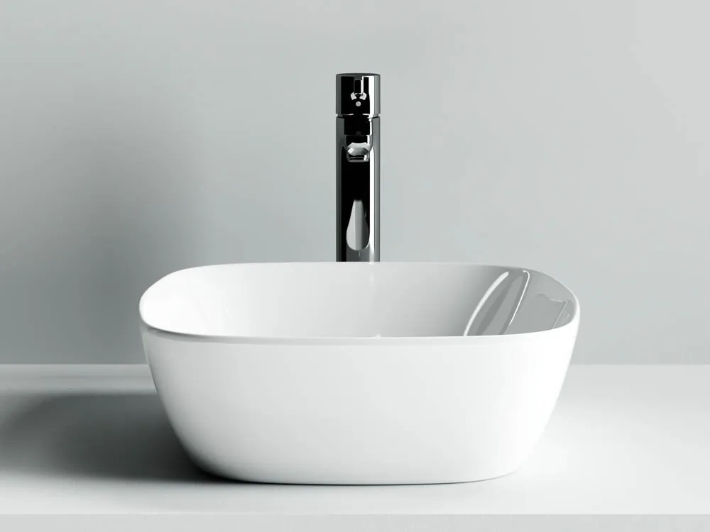 картинка Накладная раковина Ceramicanova Element CN5006 цвет белый 40х40 см 
