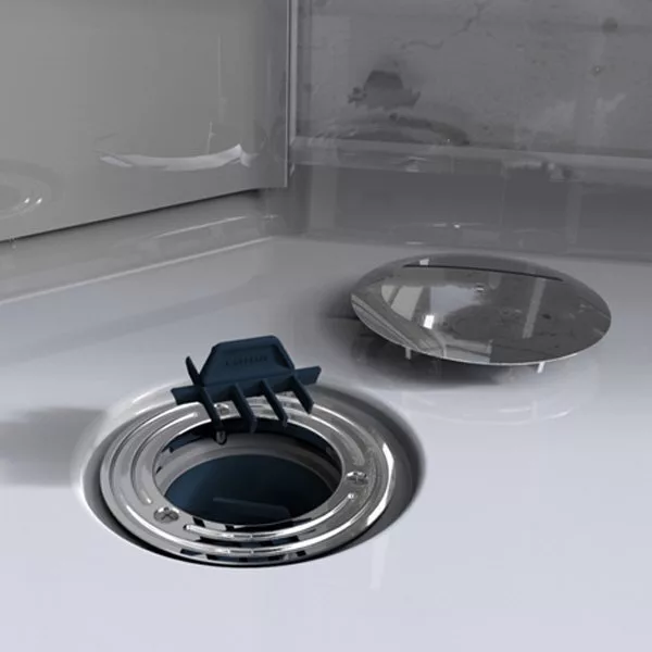 картинка Душевая кабина IDO Showerama 10-5 прозрачное стекло, профиль белый 558.207.313 