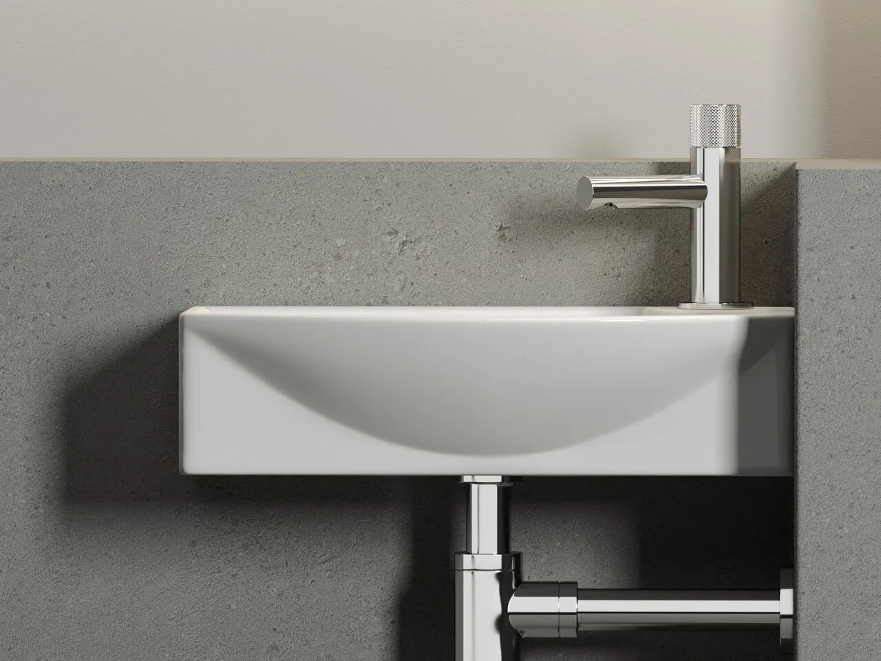 картинка Подвесная раковина Ceramicanova Element CN6038L цвет белый 45.5х22 см 