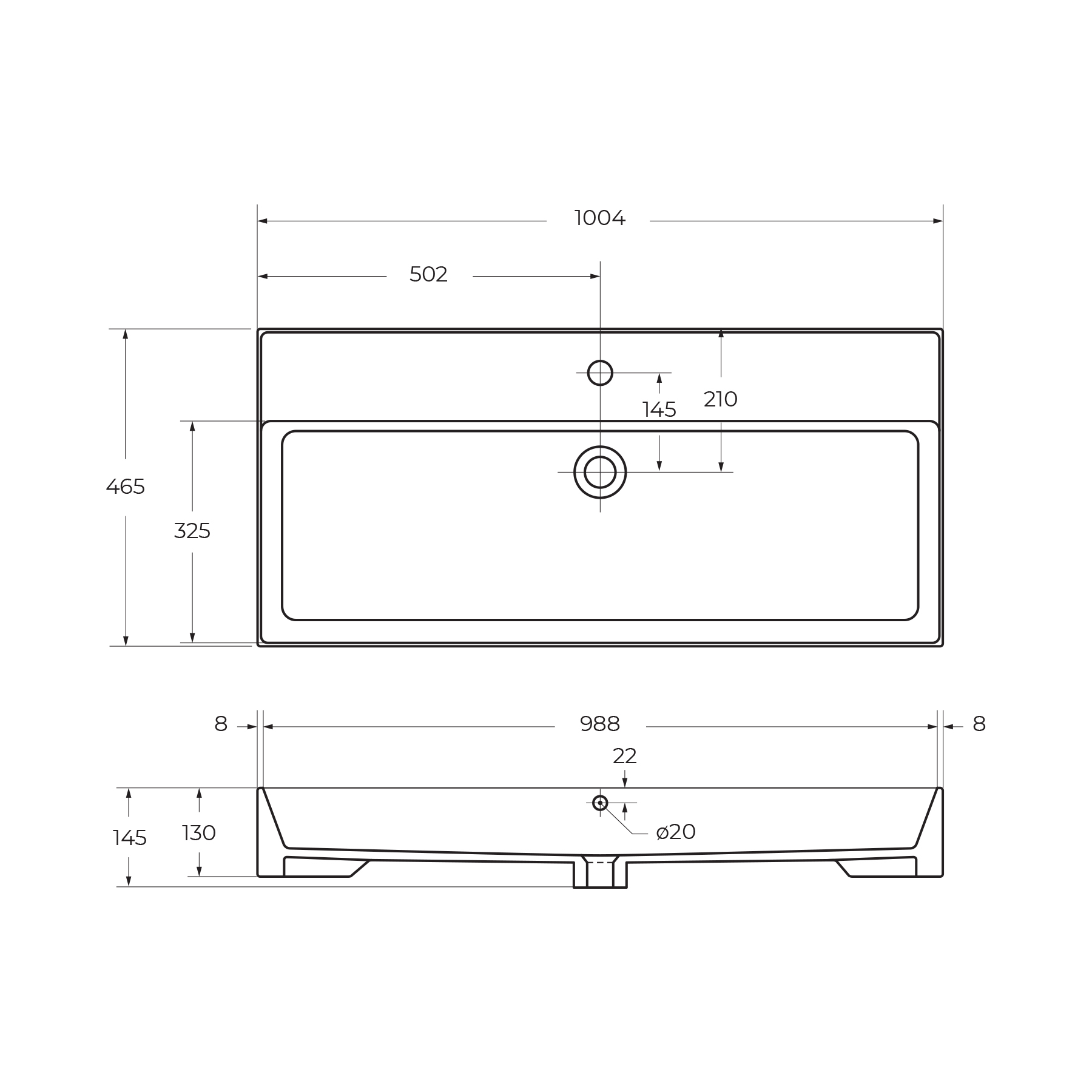 фото Тумба с раковиной подвесная Cezares MOLVENO 46 100 Legno Grigio, раковина белая 